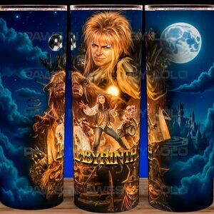 Labyrinth 80's Movie David Bowie - Jennifer Connelly Fantasy Cup Mug Tumbler